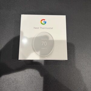Google Nest Thermostat - White with Silver Accent